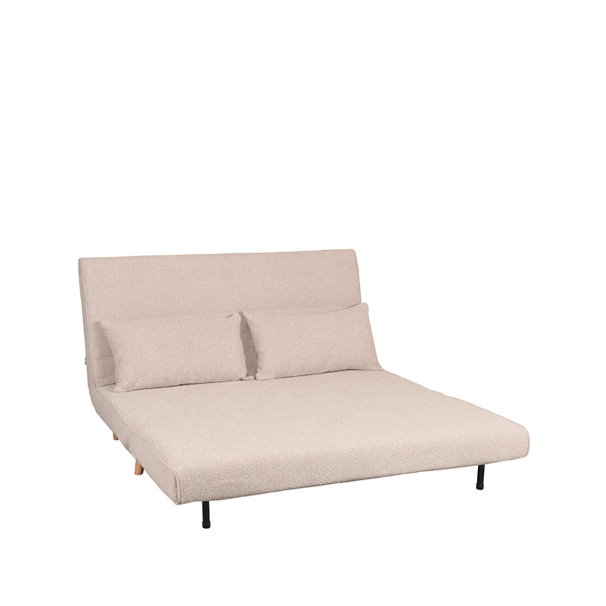 LABEL51 Slaapbank Double - Naturel - Boucle - Double | Naturel Poot